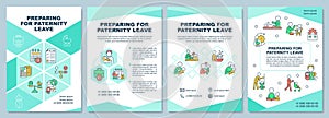 Prepare for paternity leave brochure template