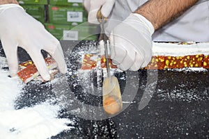 Prepare Turkish delight from Adana