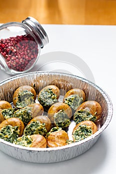 Prepared Foods Classic French Escargots Burgundy snails, Escargots de Bourgogne