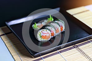 Sushi roll ready to eat