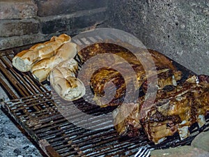 Preparing asado argentino photo