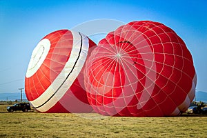 Preparing a balloon for flight