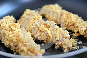 Preparing Chicken Strips