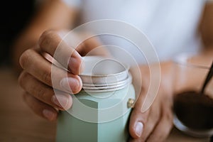 Preparing Coffee on the table