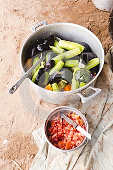 Preparing Couscous in M'Hamid El Ghizlane