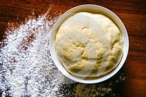 Preparing dough for bread