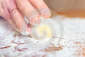 Preparing dough for bread