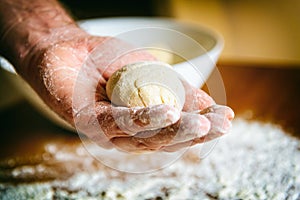 Preparing dough for bread