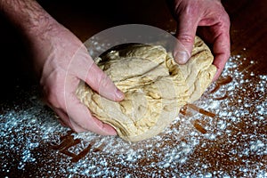 Preparing dough for bread