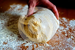 Preparing dough for bread