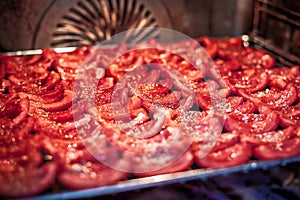 Preparing dried tomatoes