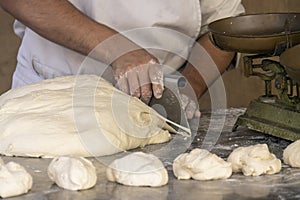 preparing homemade buns