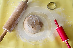 Preparing homemade gingerbread