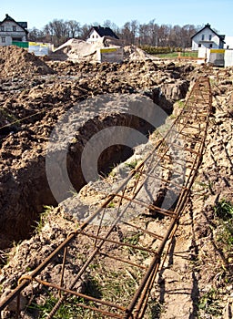 Preparing house foundations