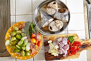 Preparing ingredient to cook