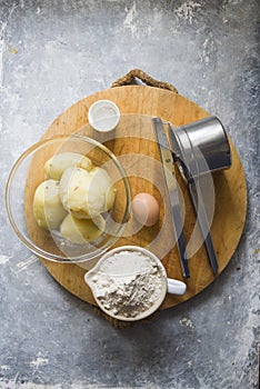 Preparing italian gnocchi