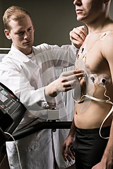 Preparing for a medical test photo