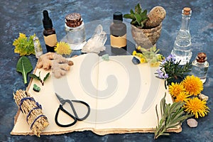 Preparing Natural Herbal Remedies with Recipe Book