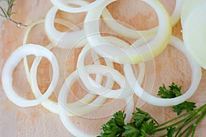 Preparing Onion Rings
