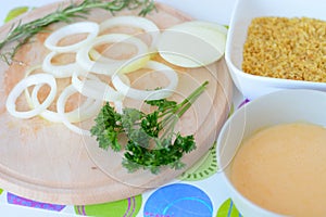 Preparing Onion Rings