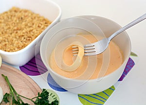 Preparing Onion Rings