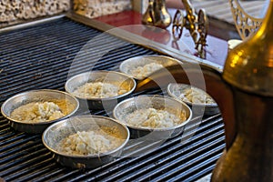 Preparing personal knafeh