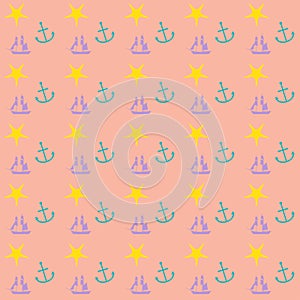 Preppy nautical wallpaper pattern photo