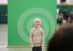 Preschool Child Getting School Picture Taken