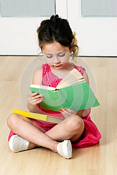 Preschooler with book photo