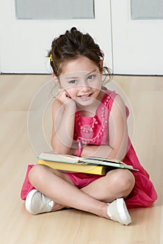 Preschooler with book photo