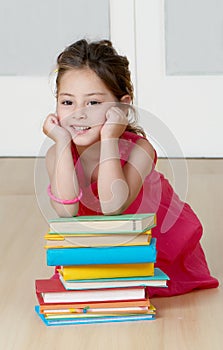 Preschooler with book