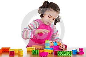 Preschooler playing