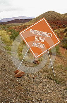 Prescribed burn sign