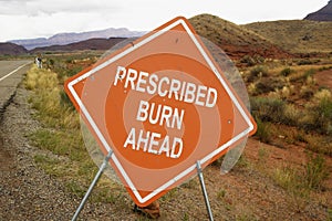 Prescribed burn sign