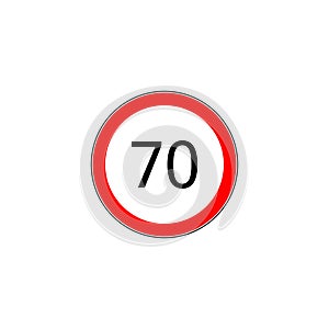 Prescribed minimum speed oad sign