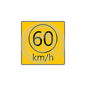 Prescribed minimum speed road sign