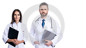 prescription. medicine and healthcare. doctor at hospital. doctor hold medical prescription. doctor internist with photo