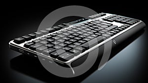 Present an image of a sleek and modern Logitech keyboard