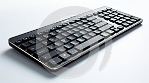 Present an image of a sleek and modern Logitech keyboard