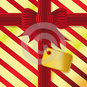 Present with red bow