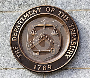 Present Seal Sign Symbol US Treasury Department Washington DC