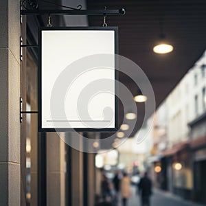 AI-Generated Mockup Board with a Blank White Screen for Design Display