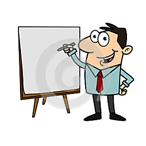 Presentaion cartoon illustration