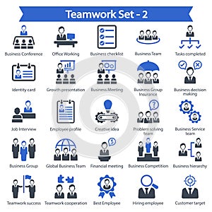 Team Work icon set 2