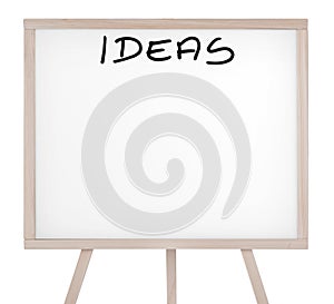 Presentation board (white board) with ideas