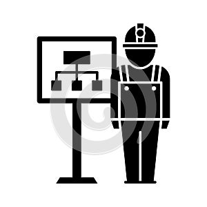 Presentation charts Isolated Vector icon Which can easily modify or edit