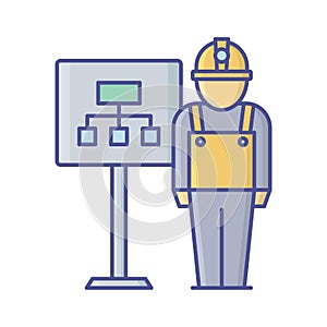 Presentation charts Vector Icon which can easily modify or edit