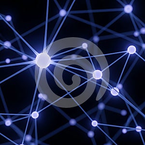 Presentation features interconnected glowing nodes on a dark