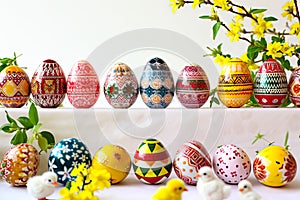 A presentation of handicrafts from the Easter holidays.