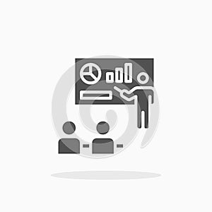 Presentation icon Solid or Glyph style